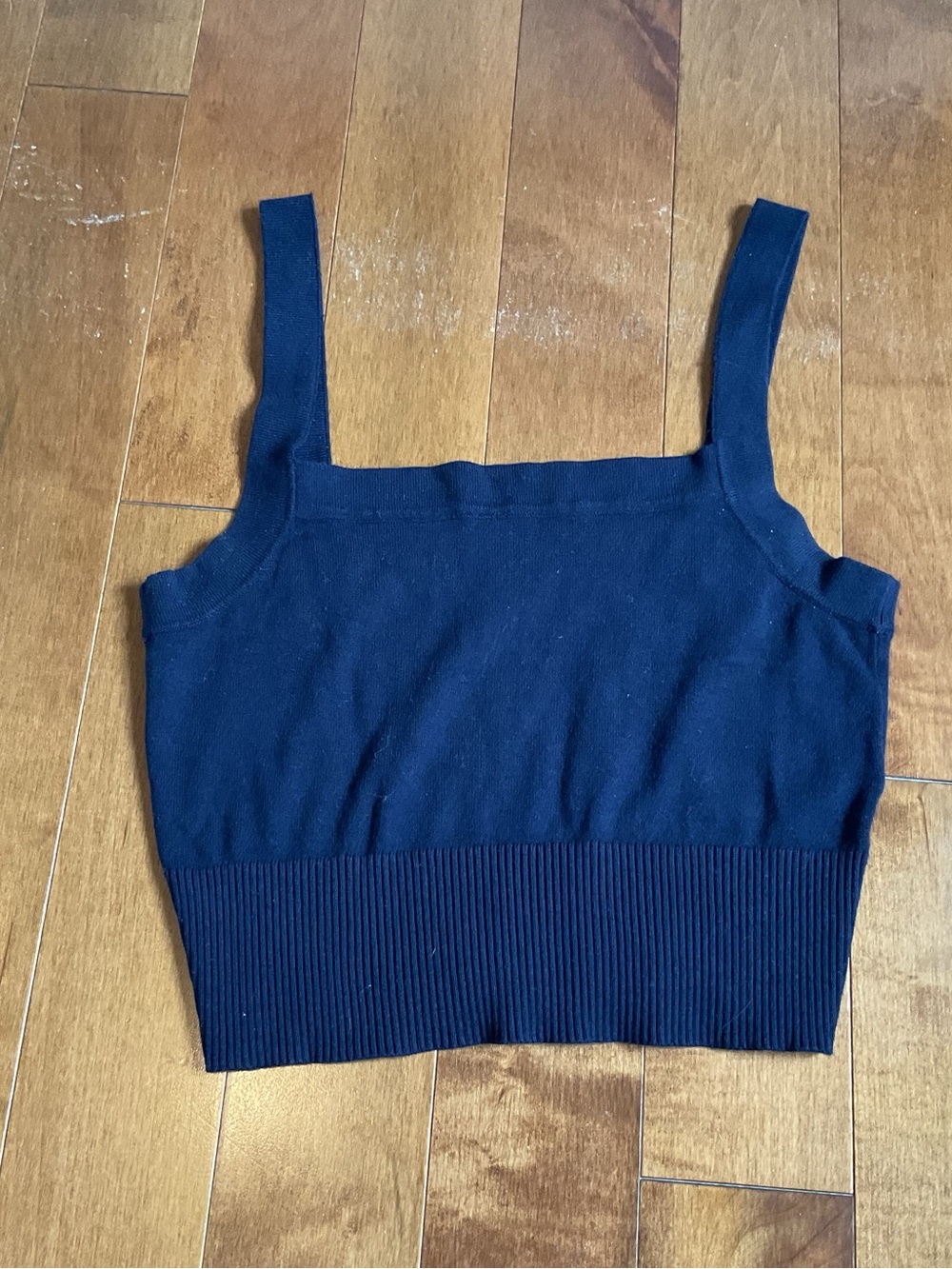 Garage knitted dark blue women’s tank top